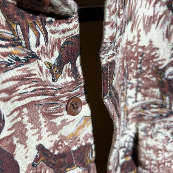 Vintage J.Crew Camo Western Pattern Shacket - Picture 2 of 7